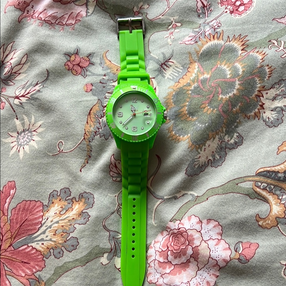 Vibrant Green Silicone Watch